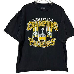 Green Bay Packers Super Bowl XLV Champions NFL Team Apparel T-Shirt Size XL